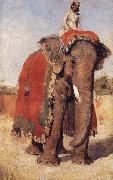 Edwin Lord Weeks A State Elephant at Bikaner Rajasthan China oil painting reproduction